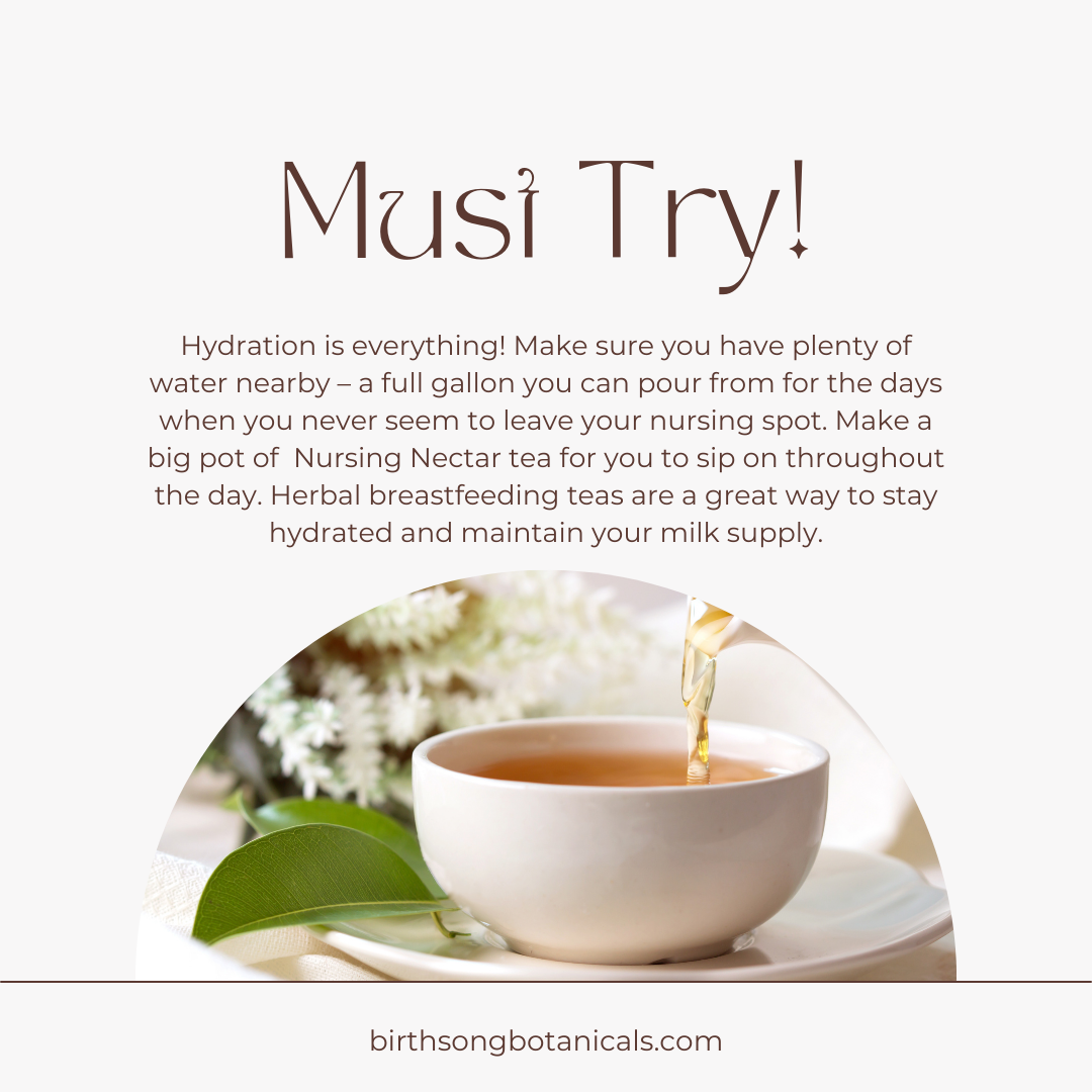 Birth Song Botanicals Co. – Chá de amamentação - Maternidade por atacado – Nectar de Enfermagem Chá Orgânico de Amamentação com Ervas - Folha Solta 4 oz.3