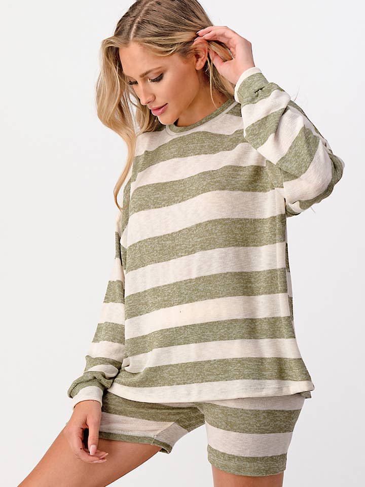 miroh - Wholesale Lounge Set - Women's - Relaxed Striped Set3