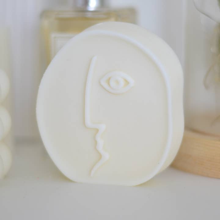 Abstract Face Candle for wholesale by The Bennington Society