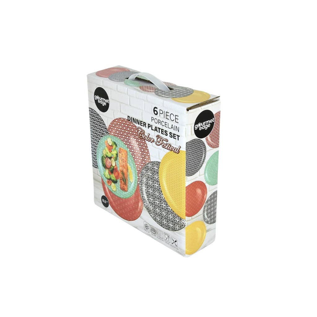 ARTONUSA - Wholesale Dinner Plate - Color Festival 10.5" Dinner Plate (set of 6)1