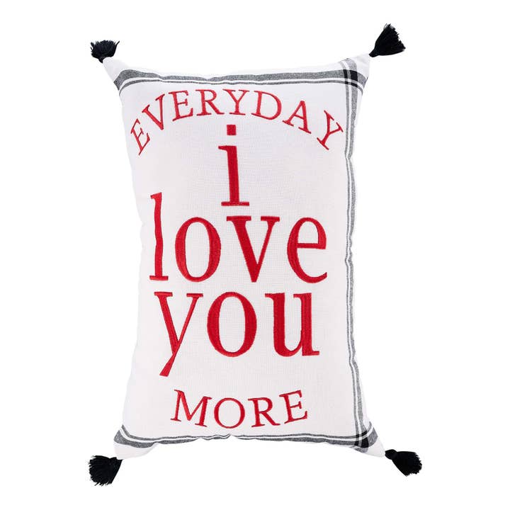 Glory Haus - Wholesale Throw/Decorative Pillow - I love You More Pillow  - Valentine's0