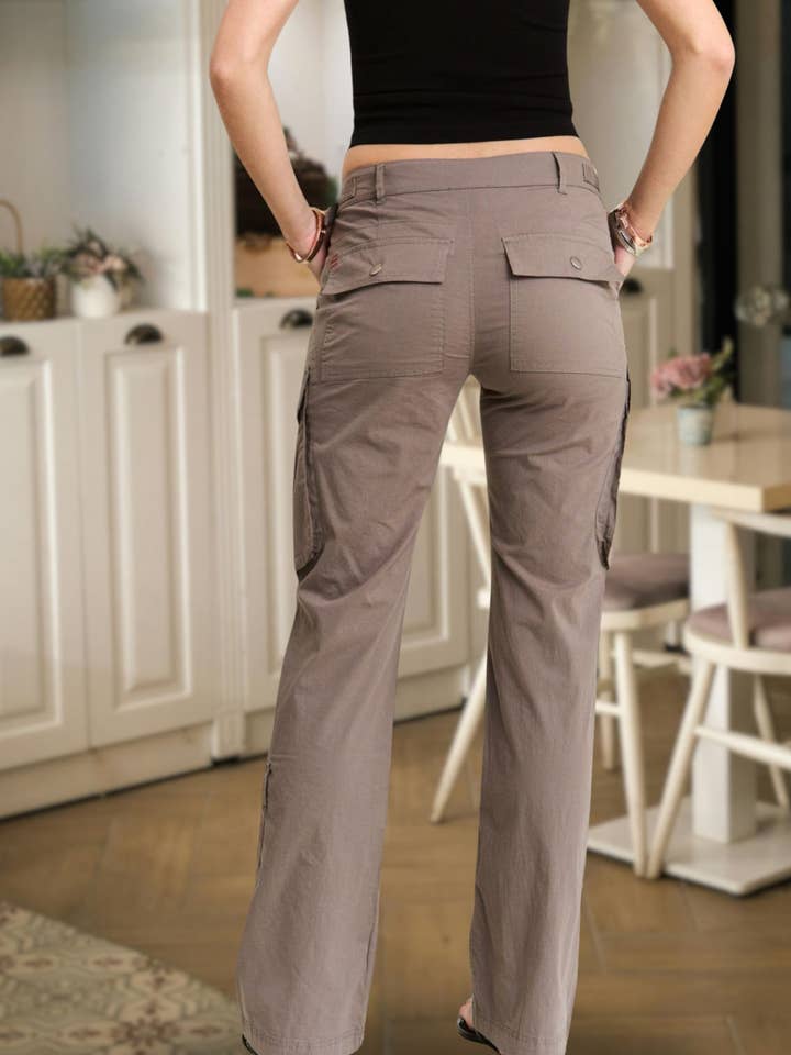 ADORA LA - Wholesale Pants - Women's - CEP3206 - LOW RISE STRAIGHT CARGO PANTS15