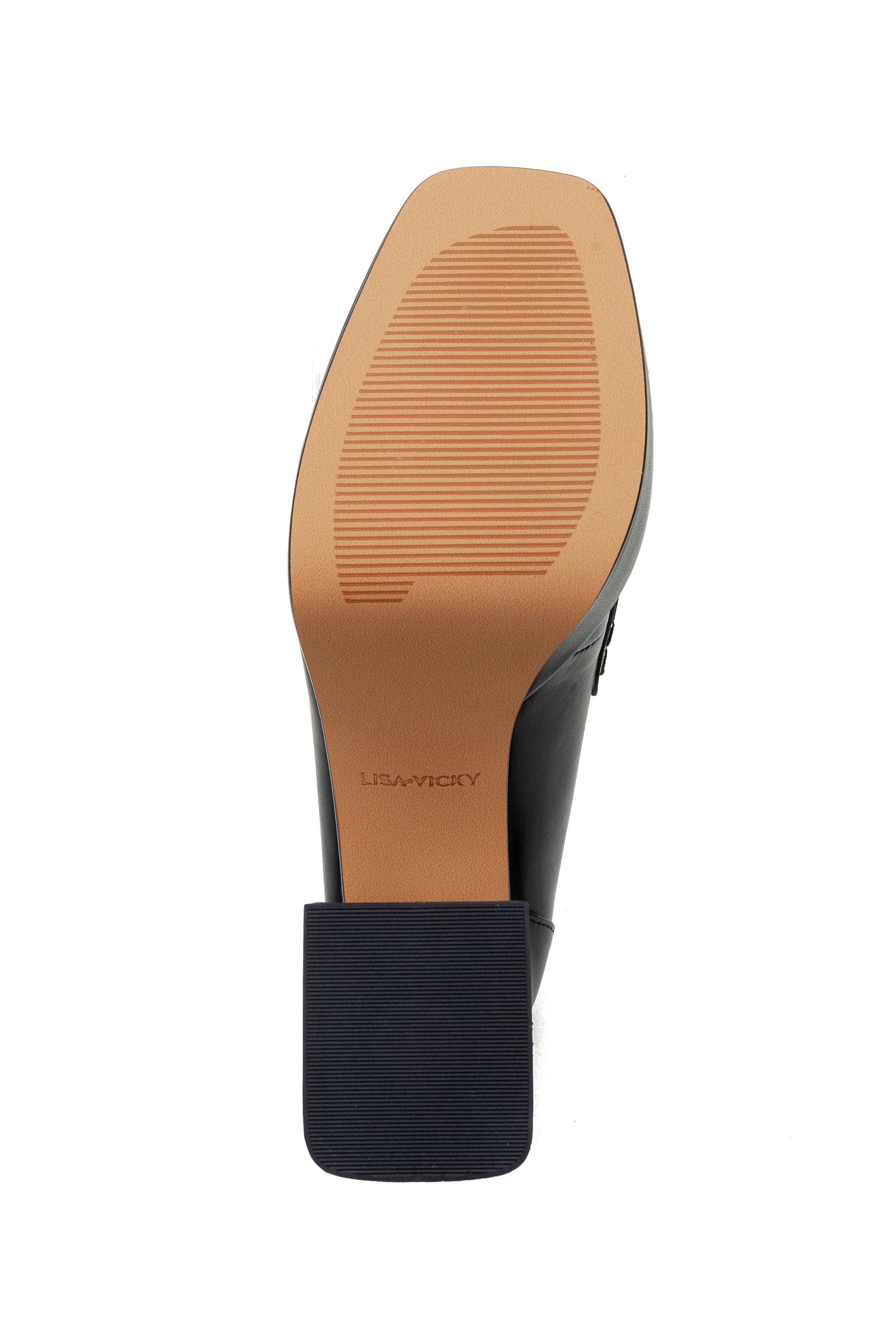 SCHWARZES LEDER NOW Plateau-Loafer mit Blockabsatz für Herren für den Großhandel auf Faire6