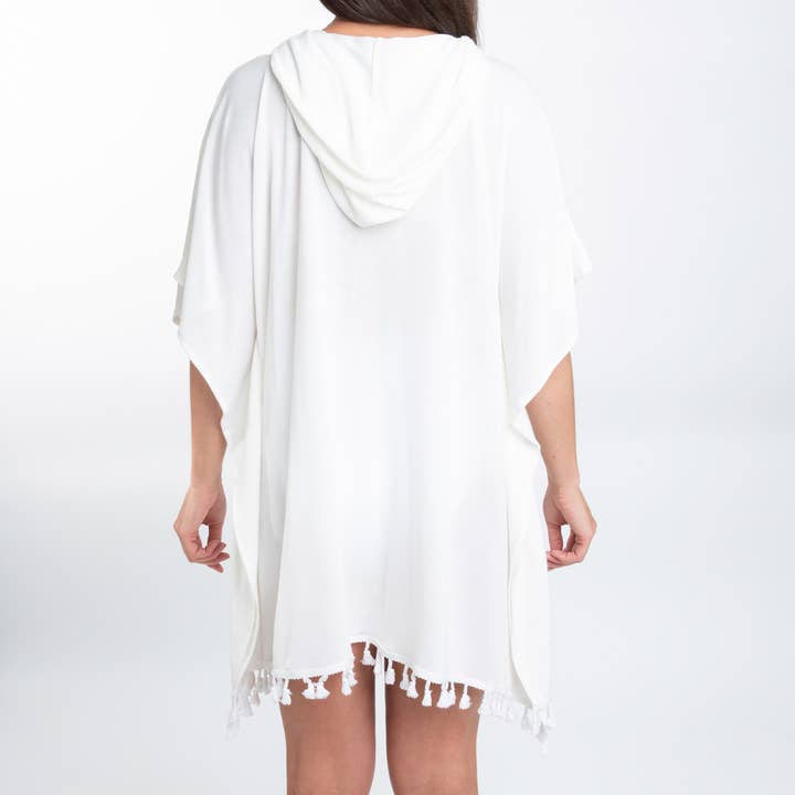 Elsie & Zoey - Wholesale Swim Cover Up - Women's - Naomi One Size Hooded Poncho Swimsuit Cover Up19
