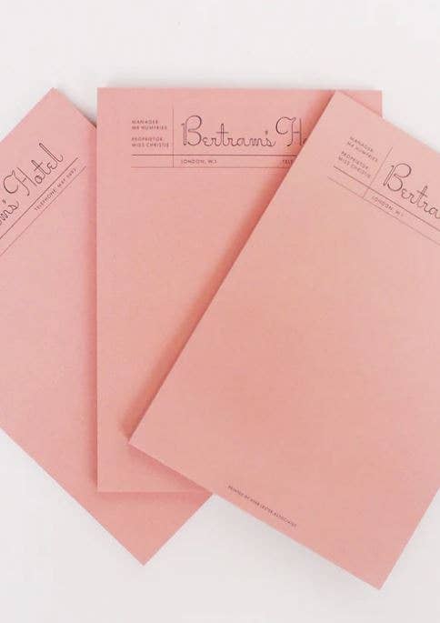Herb Lester Associates - Wholesale Notepad - Bertram's Hotel: Fictional Hotel Notepad Set3