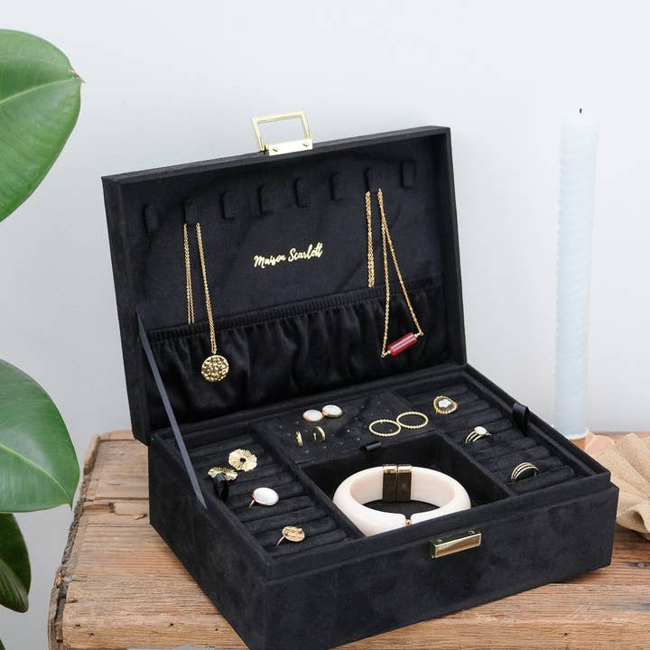 Maison Scarlett - Wholesale Jewelry Box/Organizer - Louise velvet jewelry box9