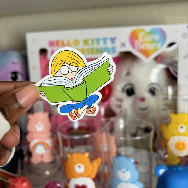 Kish B. Designs - Wholesale Sticker - Lizzie in a Book | Sticker Die Cut1