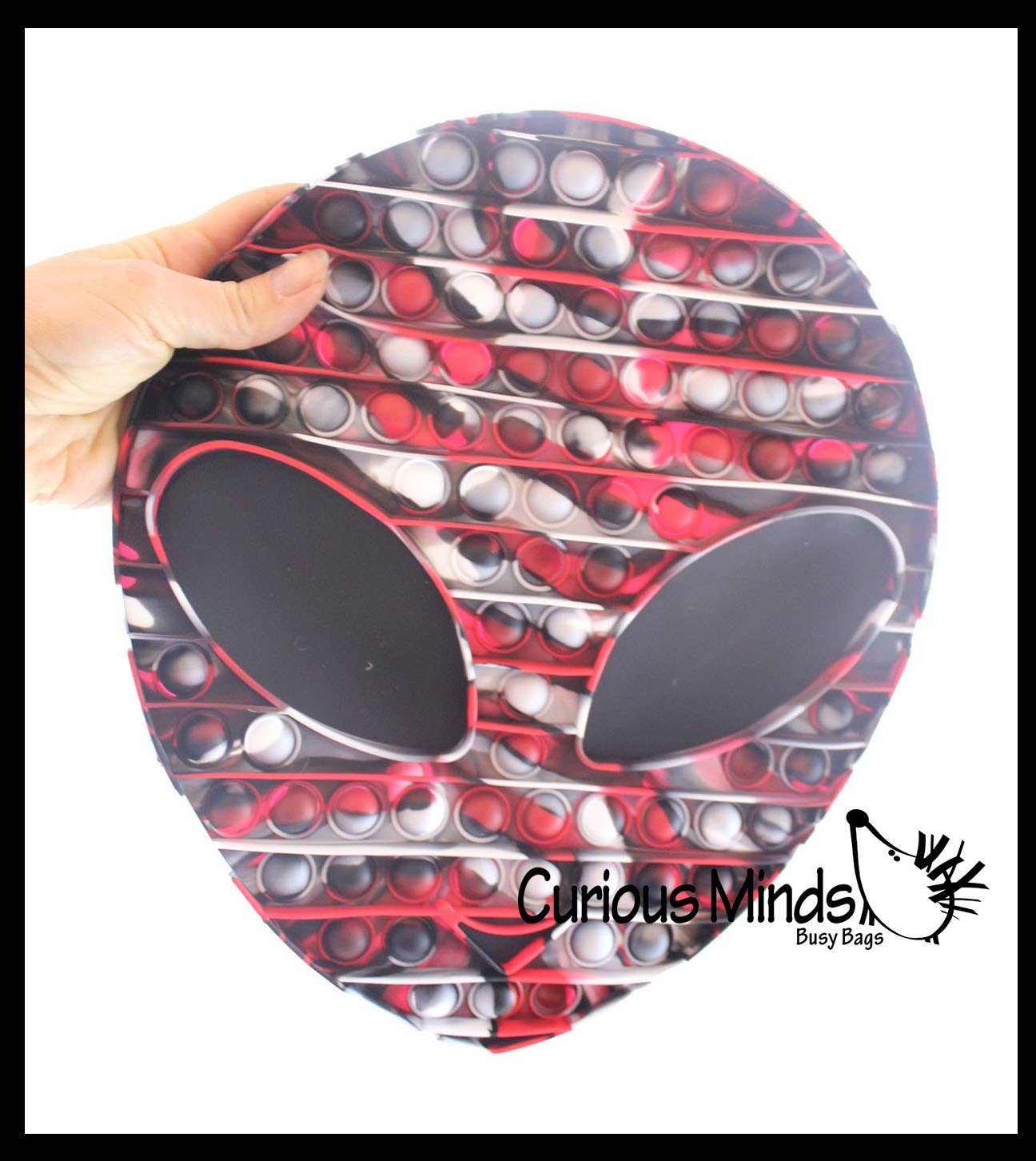 Curious Minds Toys - Wholesale Fidget Toy - Kids - 1 Jumbo Alien Bubble Pop Fidget Toy - Silicone Push Poke Bub1