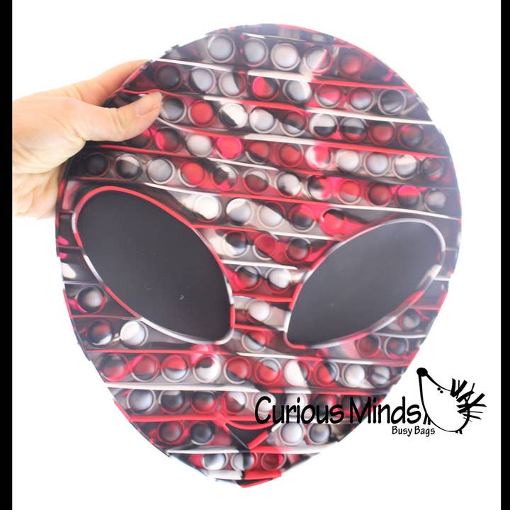 Curious Minds Toys - Wholesale Fidget Toy - Kids - 1 Jumbo Alien Bubble Pop Fidget Toy - Silicone Push Poke Bub1