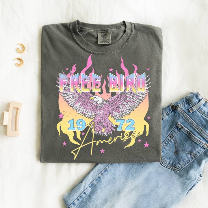 Free Bird | Rock n Roll | Trendy | Freebird America Tee for wholesale by The American Honey