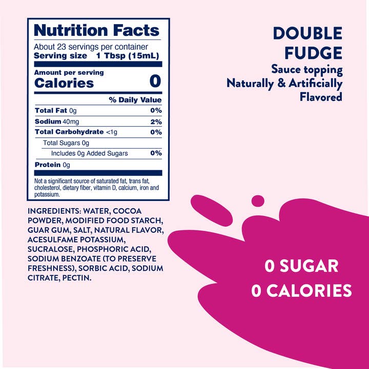 Jordan's Skinny Mixes - Wholesale Caramel Sauce - Sugar Free Double Fudge Sauce