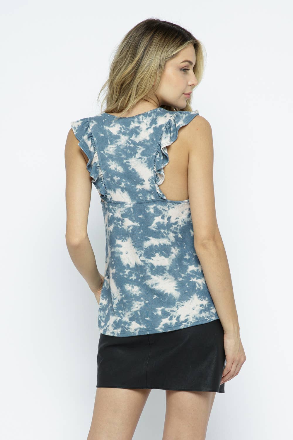 Heyday - Vente Chemisier – femme - HAUT À VOLANTS COL EN V SANS MANCHES4