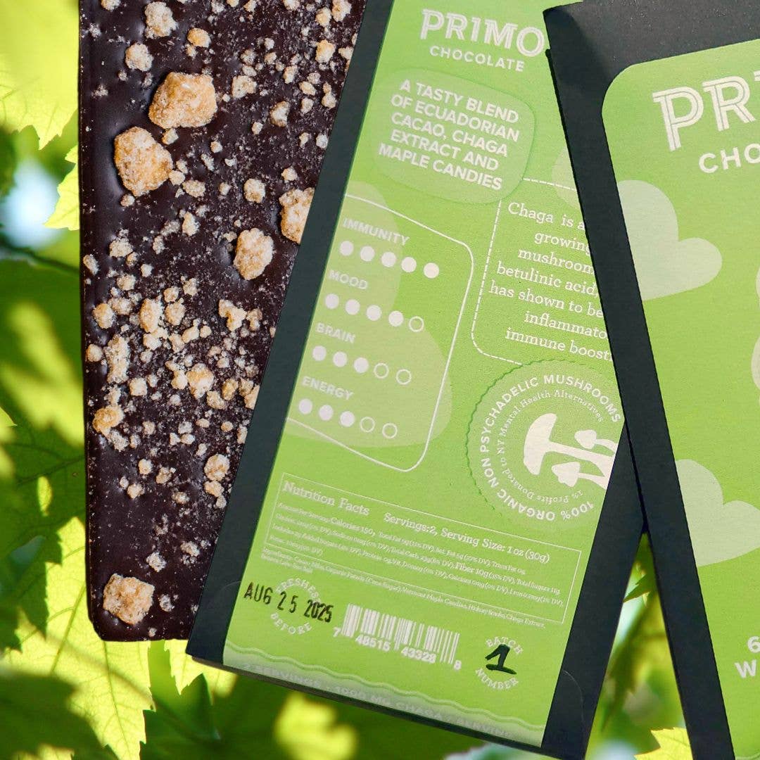 PRIMO BOTANICA CHOCOLATE - Wholesale Chocolate Bar - FOREST BATH (SMOKED MAPLE & CHAGA)2