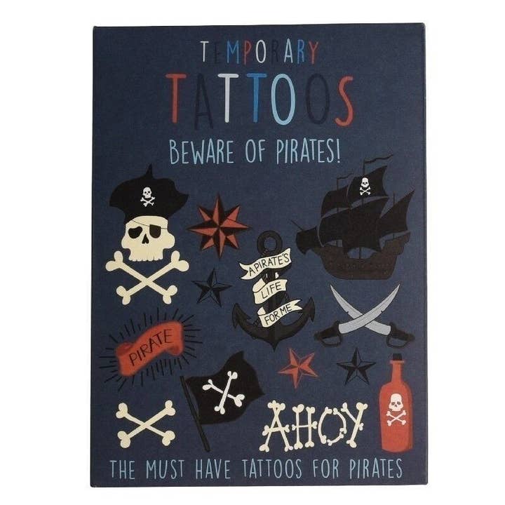 Temporary Tattoos - Beware of The Pirates for wholesale by Rex B2B - UK
