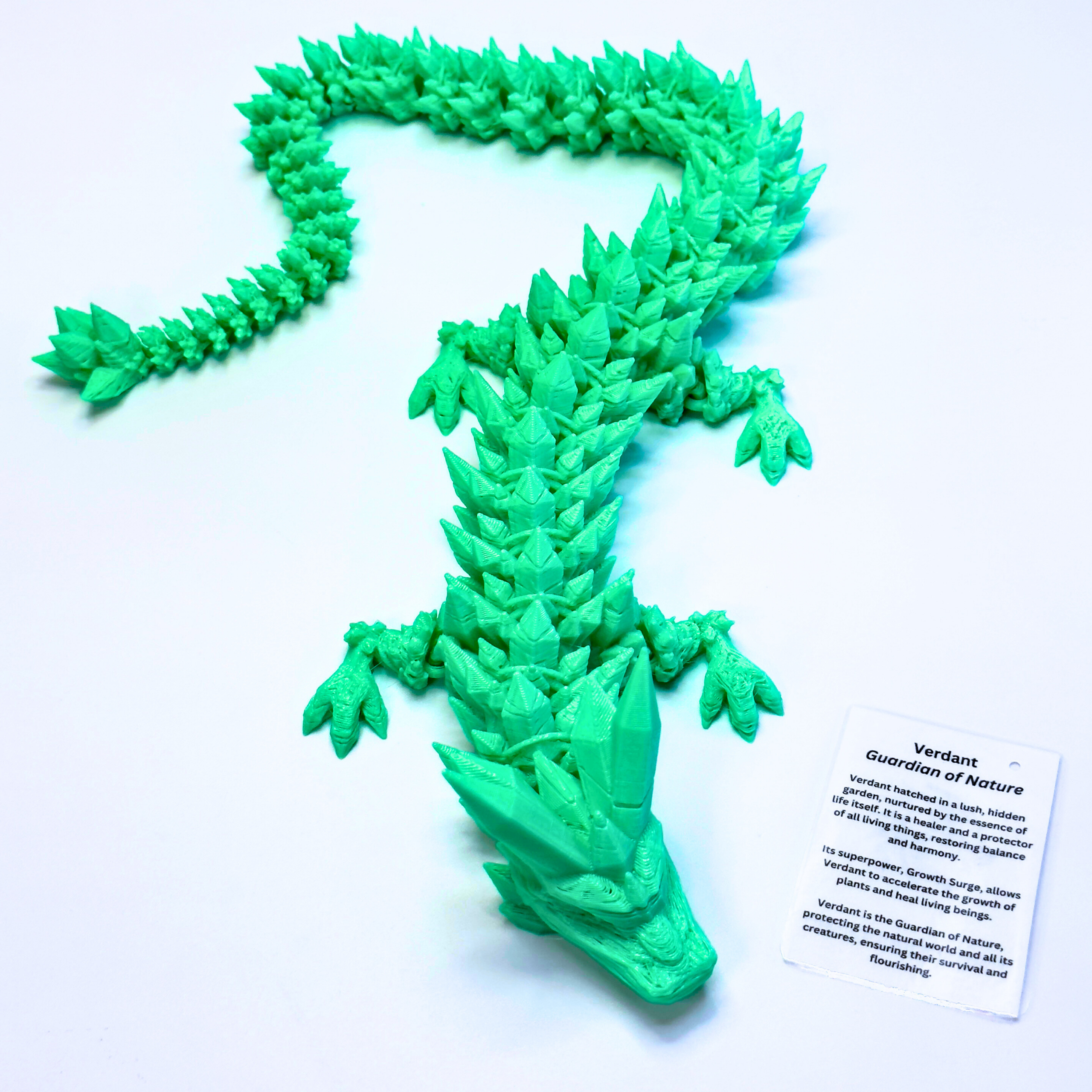 Dragon Fidgets - Wholesale Fidget Toy - Kids - 19IN Crystal Dragon Fidget Toy Decor, 3D Printed9