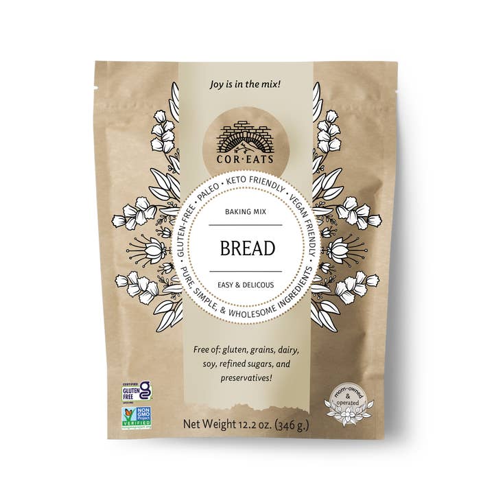 CorEats Mixes, Inc. - Wholesale Bread Mix - Healthy Low-Carb Bread Mix - Vegan, Paleo, Keto-Friendly