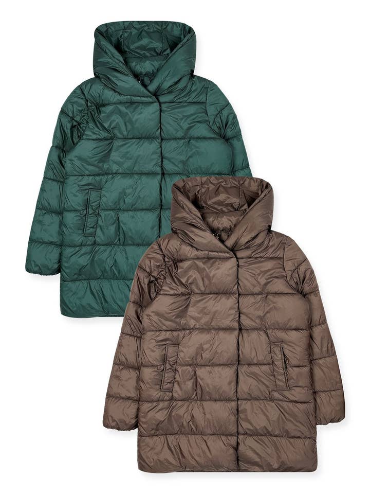 Chase USA International - Vendita all'ingrosso Piumino - Donna - Giacca Piumino con Cappuccio da Donna #012