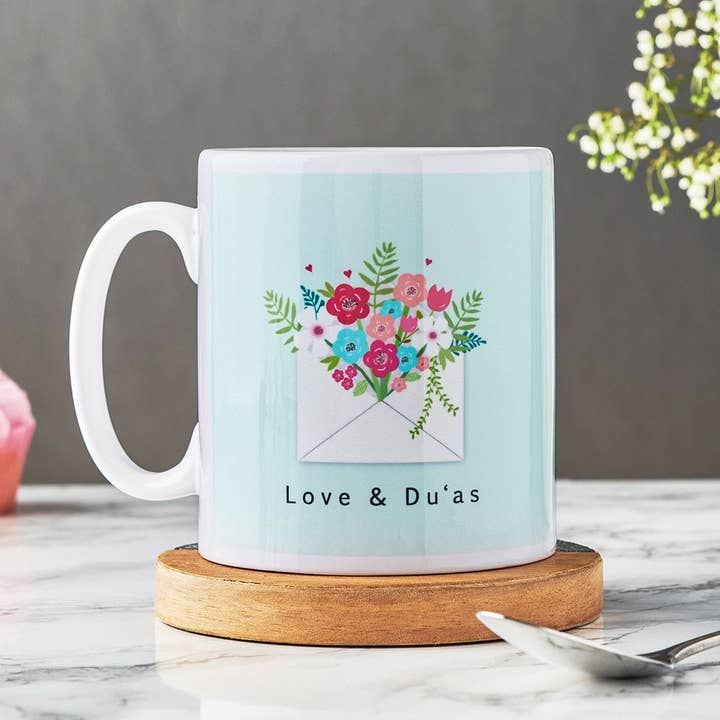 Tasse Love & Duas - Cadeau islamique - MGB 04 pour la vente par Islamic Moments