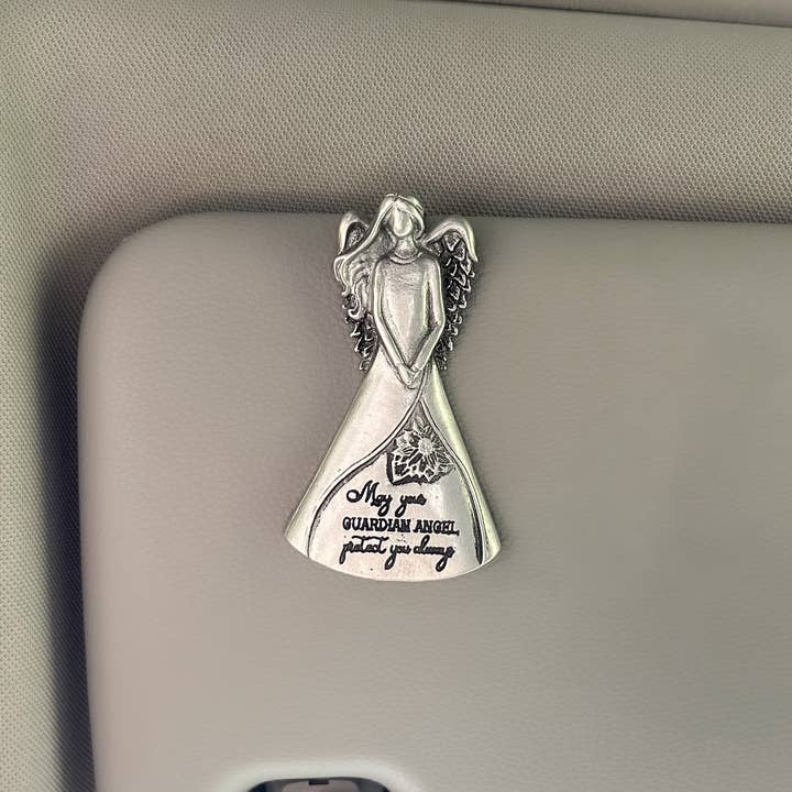 Abbey & CA Gift - Wholesale Car Decorative Charm - Unisex - Guardian Angel Visor Clips