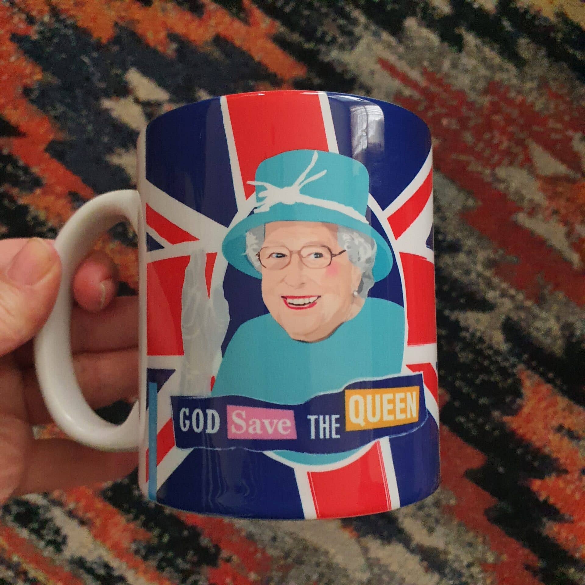Sabi Koz - Wholesale Coffee Mug - Queen Elizabeth - Union Jack Mug2