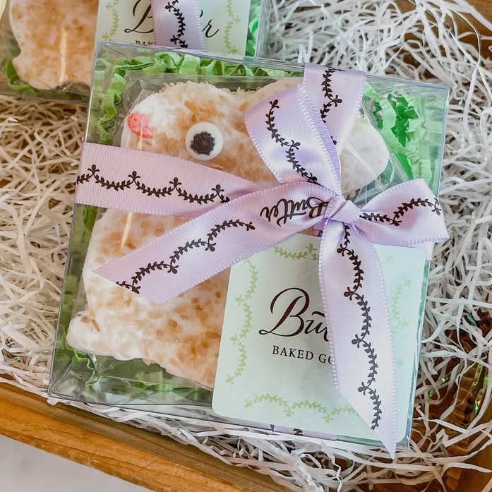 Large Toasted Coconut Dipped Bunny Marshmallow - Case of 20 for wholesale by Butter Confections & Tea (formerly Butter Baked Goods)