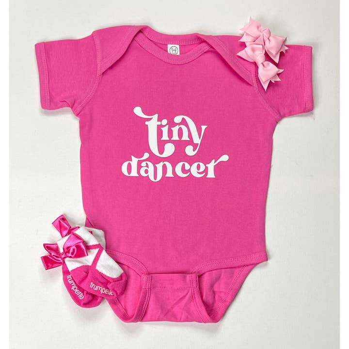 Tiny Dancer Baby Girl Onesie | Tiny Dancer Baby Bodysuit | Baby Girl Outfit for wholesale by The Mini Mart Studio