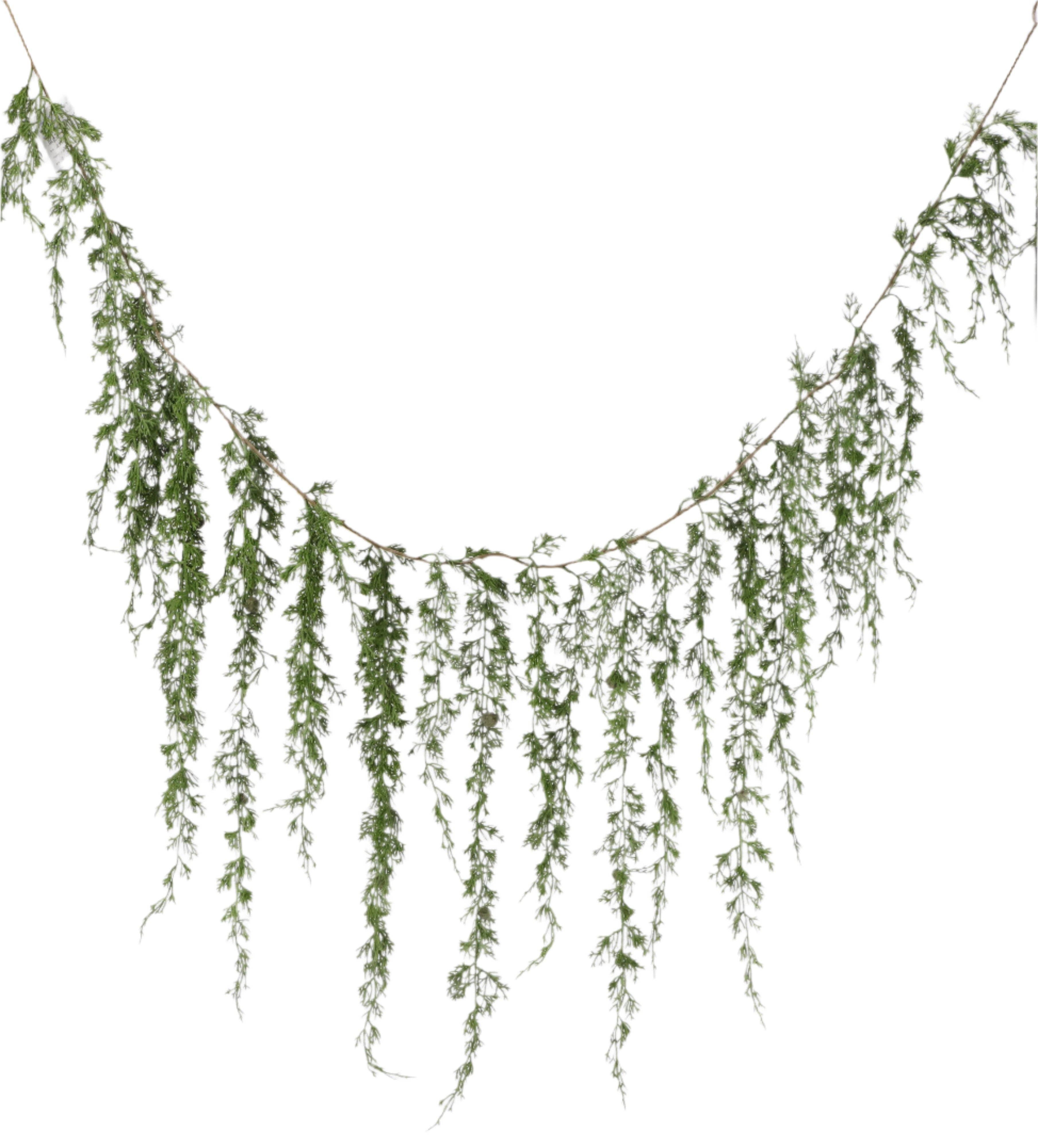 GR XM14362 CEDAR/BABY PINECONE WEEPING GARLAND 69" for wholesale on Faire0