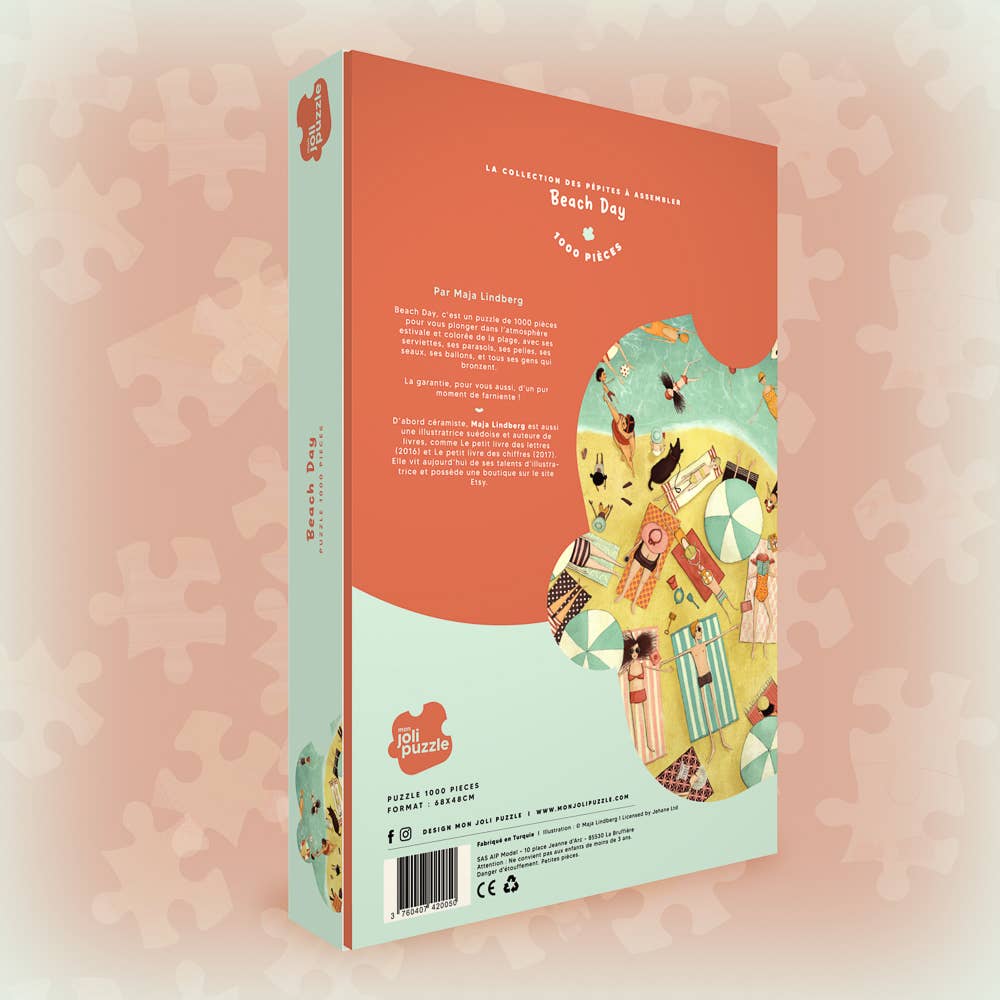 Mon Joli Puzzle – wholesale Puzzle – Adult – Beach Day Puzzle — My Pretty Puzzle — 1000 pieces6