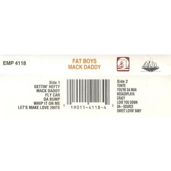 Real Retro - Wholesale Music Accessory - FAT BOYS Mack Daddy Sealed Cassette Tape Music