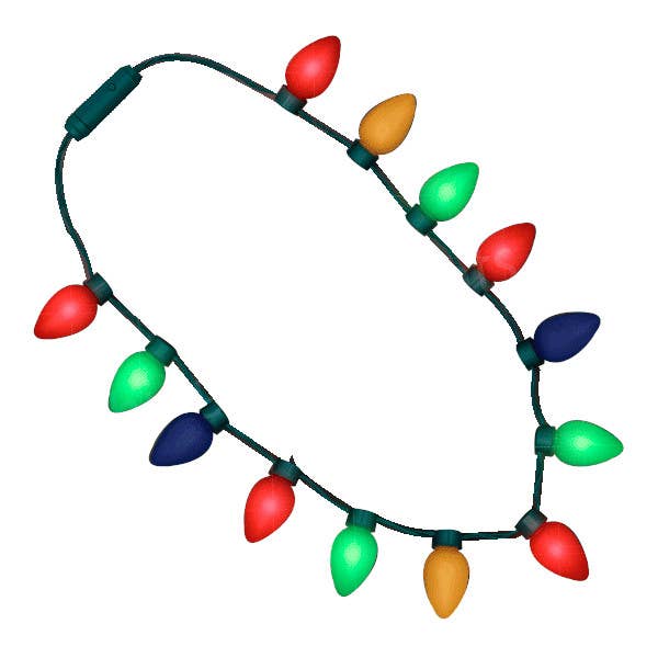 Blinkee.com, LLC – wholesale Christmas decoration – Huge Old School Wearable Christmas Light Bulb Necklace