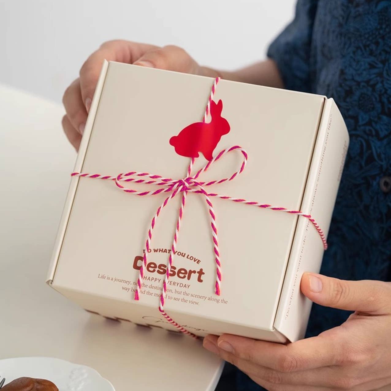 ByHome - Vente Ruban – emballage cadeau - Corde d'emballage bicolore pour cadeaux, 100 yards, 5 styles2