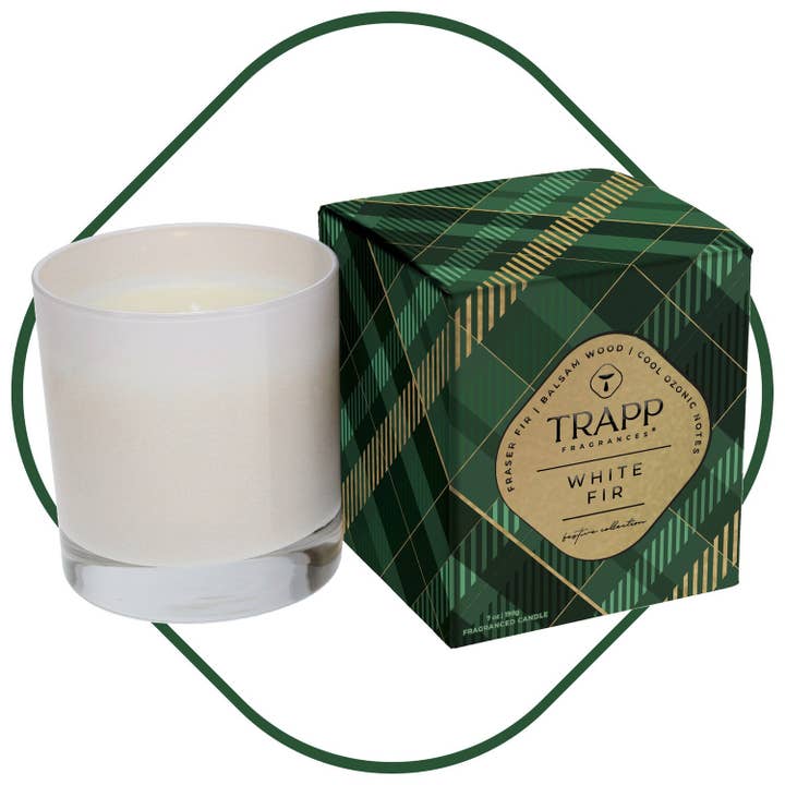 Seasonal Candle White Fir 7 oz. Candle in Signature Box for wholesale by Trapp Fragrances