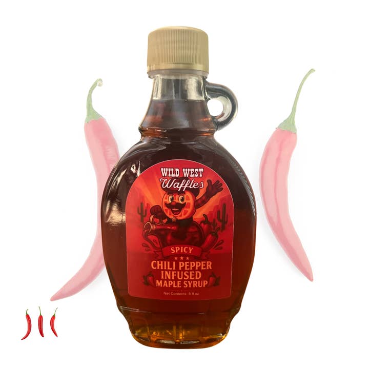 Wild West Waffles Hot Maple Syrup for wholesale by Wild West Waffles