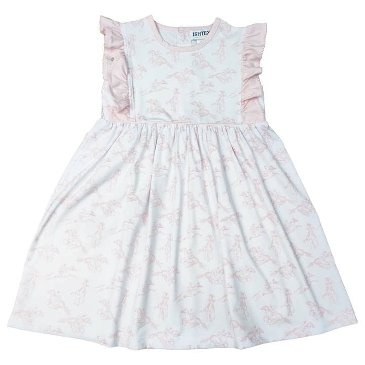 Horse Girl's Dress for wholesale by Ishtex Textile Products, Inc.