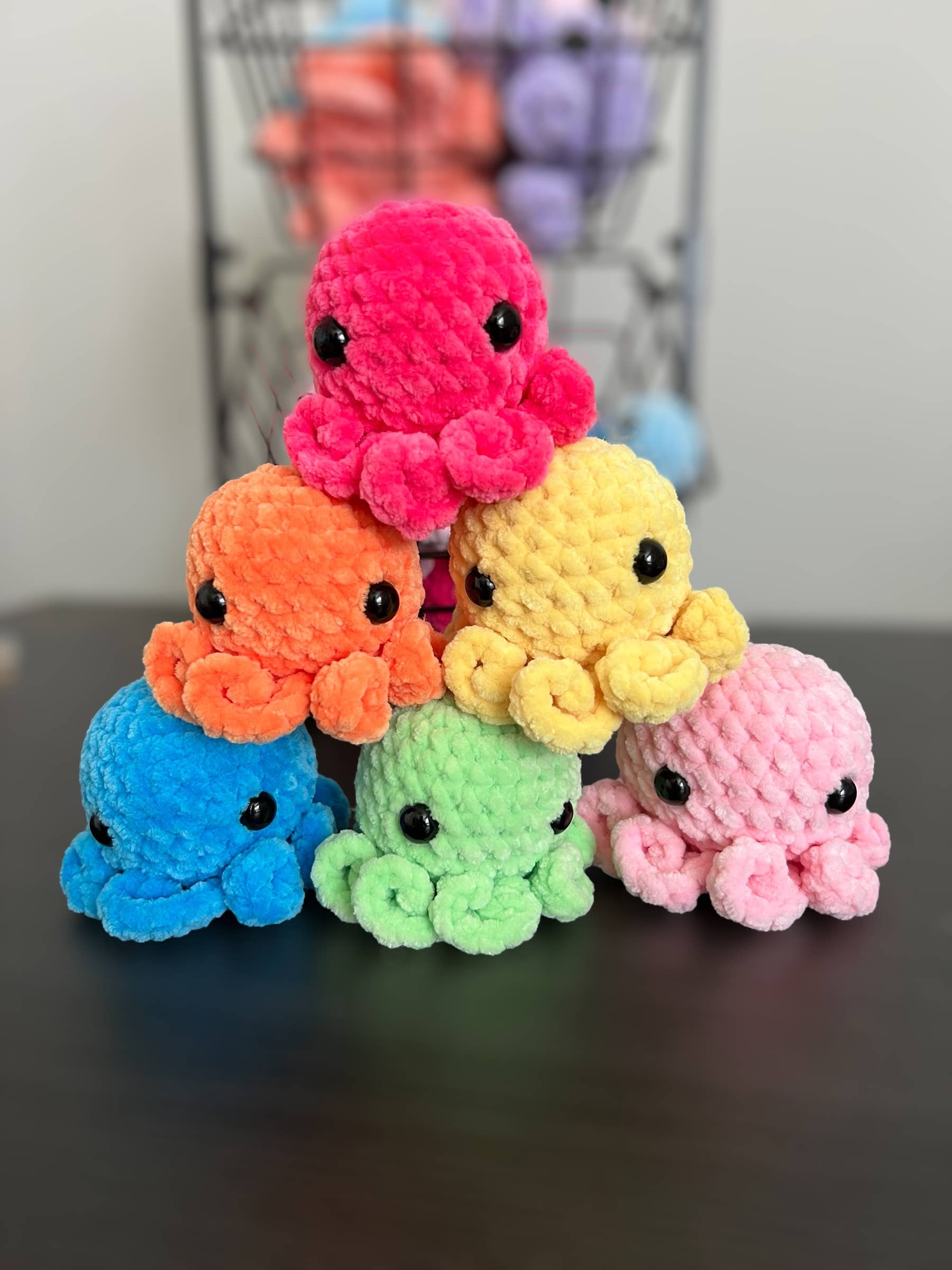 The Yarn Barn NC - Wholesale Stuffed/Plush Toy - Kids & Baby - Handmade Octopus Plushie - Cute Amigurumi Stuffed Toy