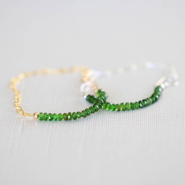 Cara Bracelet - Chrome Diopside for wholesale by Saressa Designs