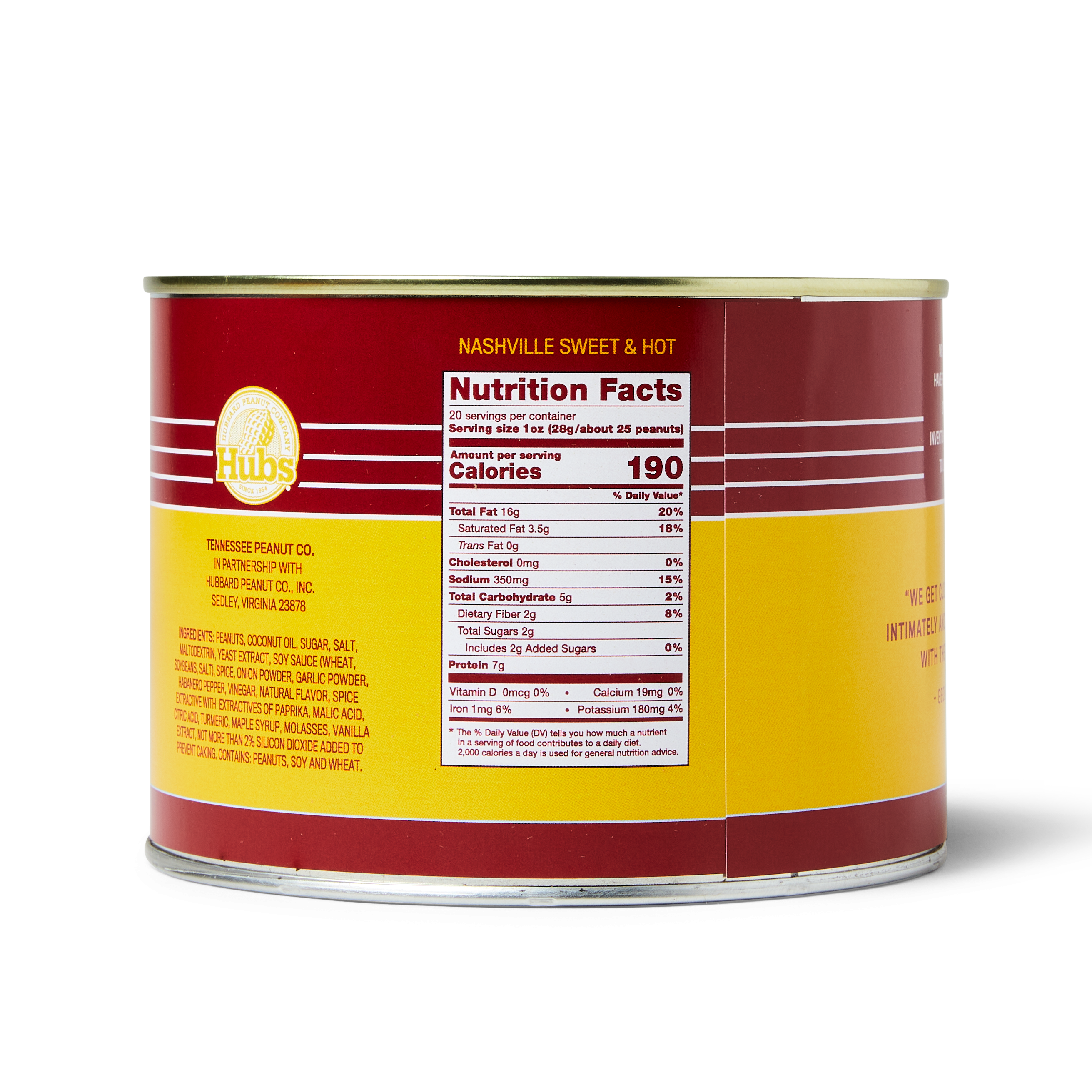 Tennessee Peanut Company - Wholesale Nuts - Nashville Sweet & Hot 12 oz 1