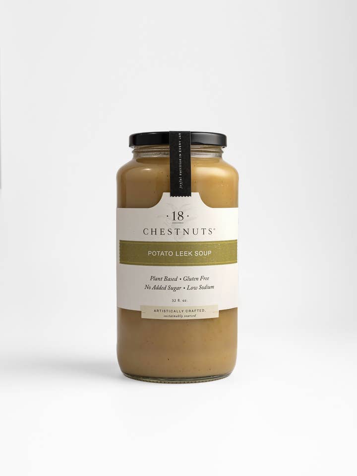 Potato Leek Soup 32 oz for wholesale by 18 Chestnuts Soups