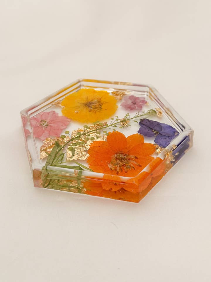Garden Floral Coaster for wholesale by The Golden Girl Co.