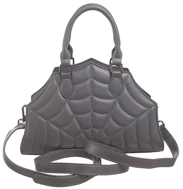 Bessie London - Vendita all'ingrosso Borsa tote - Donna - BORSA TRAPUNTATA DI HALLOWEEN A RAGNATELA CON CIONDOLO A FORMA DI PIPISTRELLO6