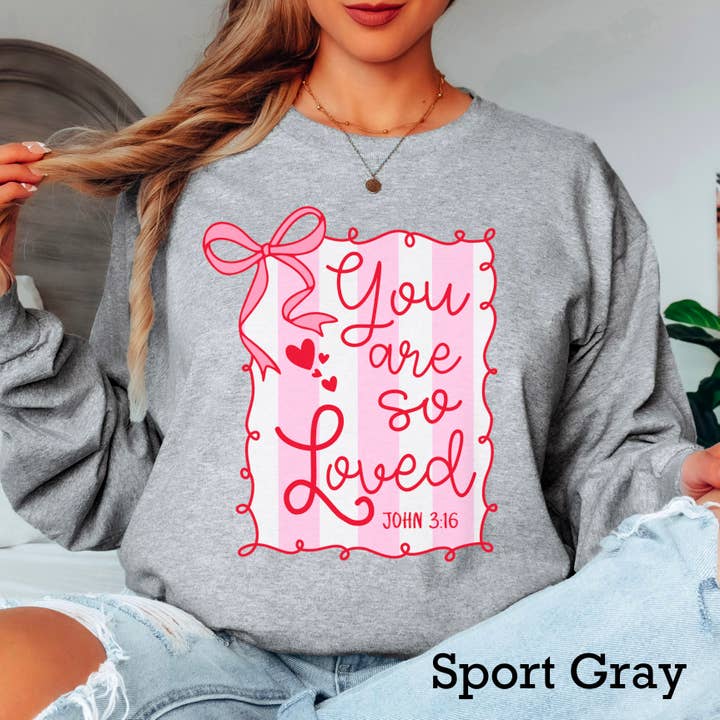 Camiseta de Manga Larga "Eres Muy Amado" para el Día de San Valentín | Gildan para venta al por mayor de Shoppe SHC