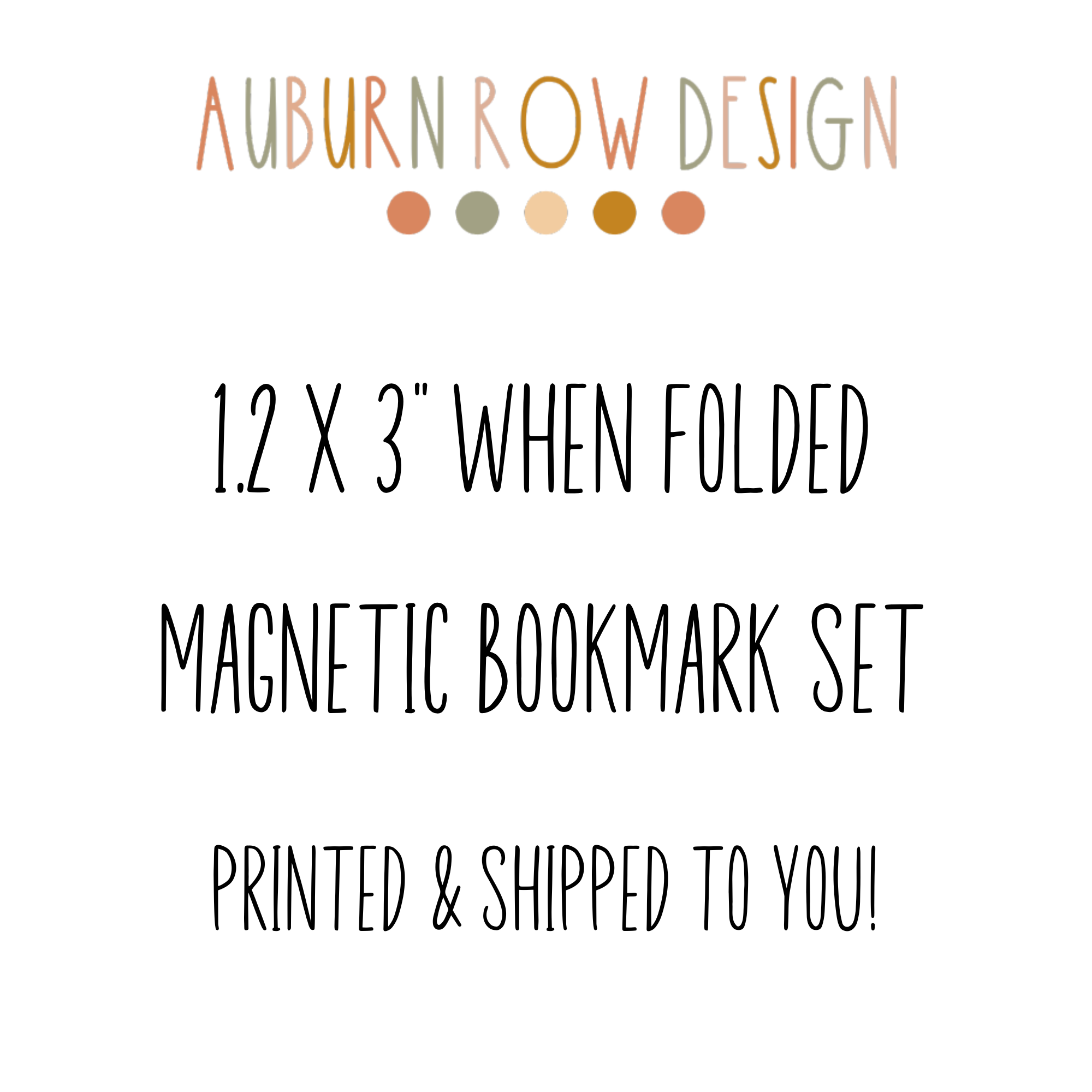 Auburn Row Design - Wholesale Bookmark - Pastel Ghost Magnetic Bookmark Set9