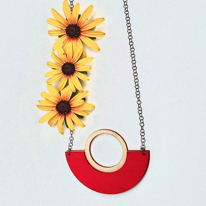Saturn Necklace for wholesale by Silk Wool and Bijoux