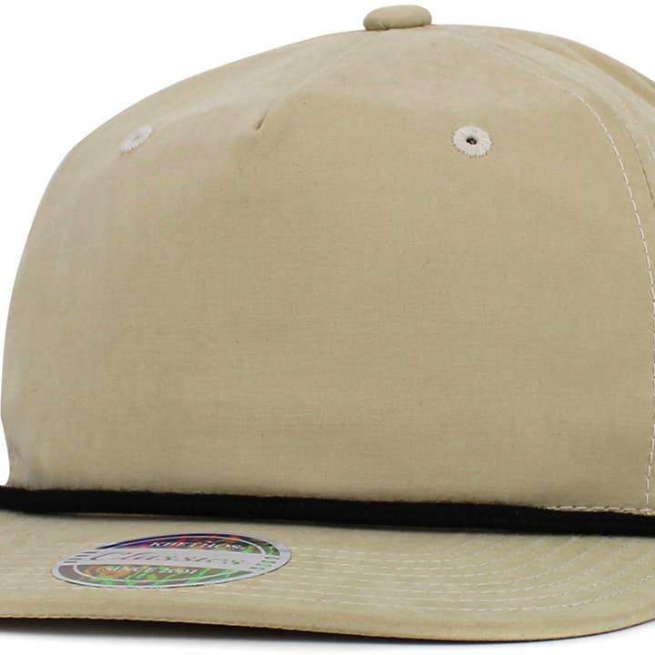 KBETHOS - Venta al por mayor Gorra snapback - Unisex - Gorra snapback de 5 paneles sin estructura con cuerda de algodón peinado y poliéster15