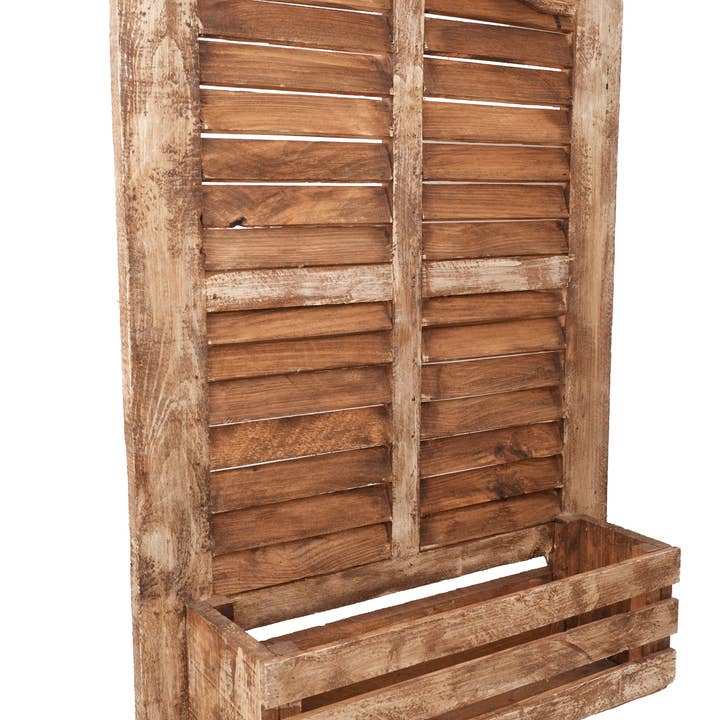 Islas Wall Planter-Farmhouse-Garden-24x32 in-Antiqued White for wholesale by My Amigos Imports