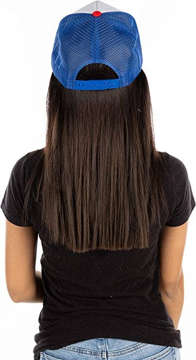 Funky Junque - Vente Casquette trucker – homme - Casquette trucker en mousse (blanc/rouge/bleu roi)2