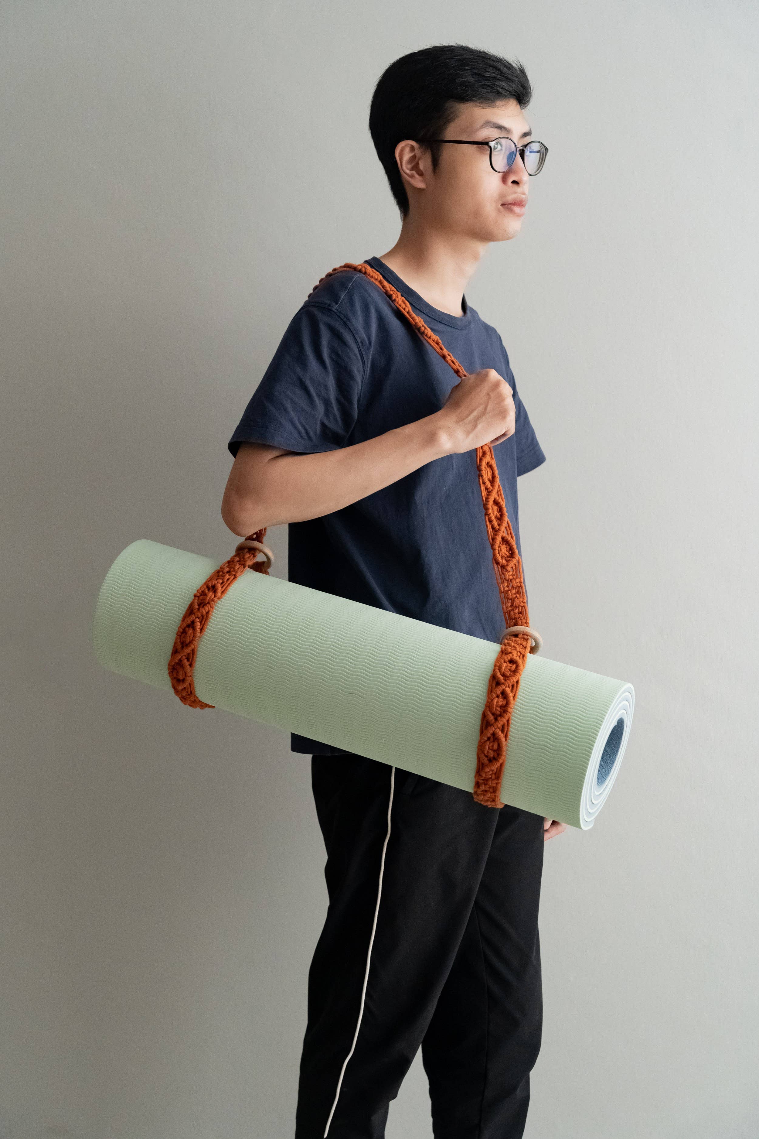 BeanDaikon - Venta al por mayor Correas/bandas de yoga - Correa para esterilla de yoga Macramé I839