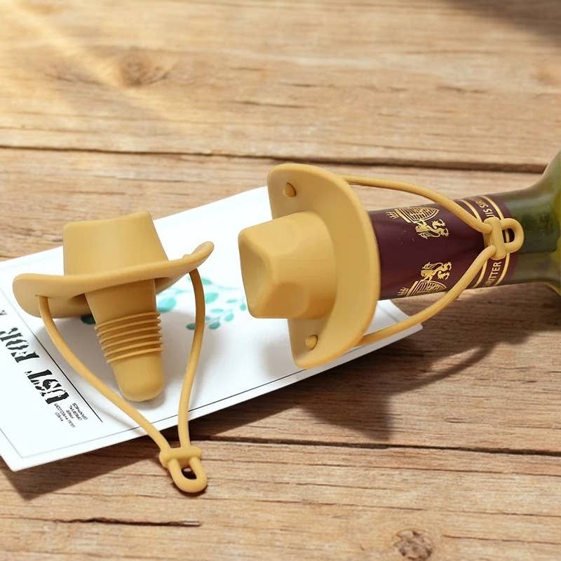 Homerely (We Cover All Import Duties) - Wholesale Wine Stopper - Creative Silicone Cowboy Hat Wine Stopper9