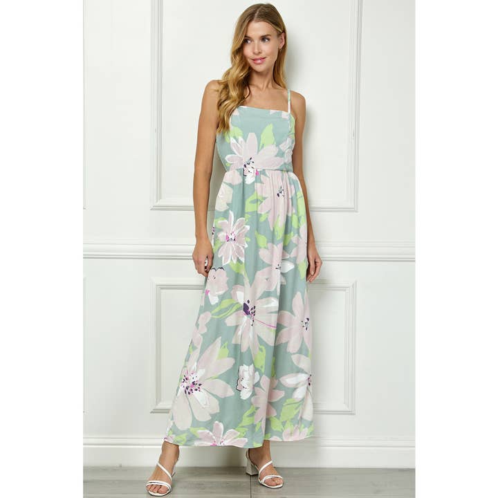 ROBE MAXI CAMI À IMPRIMÉ STATEMENT pour la vente par Winslow Collection