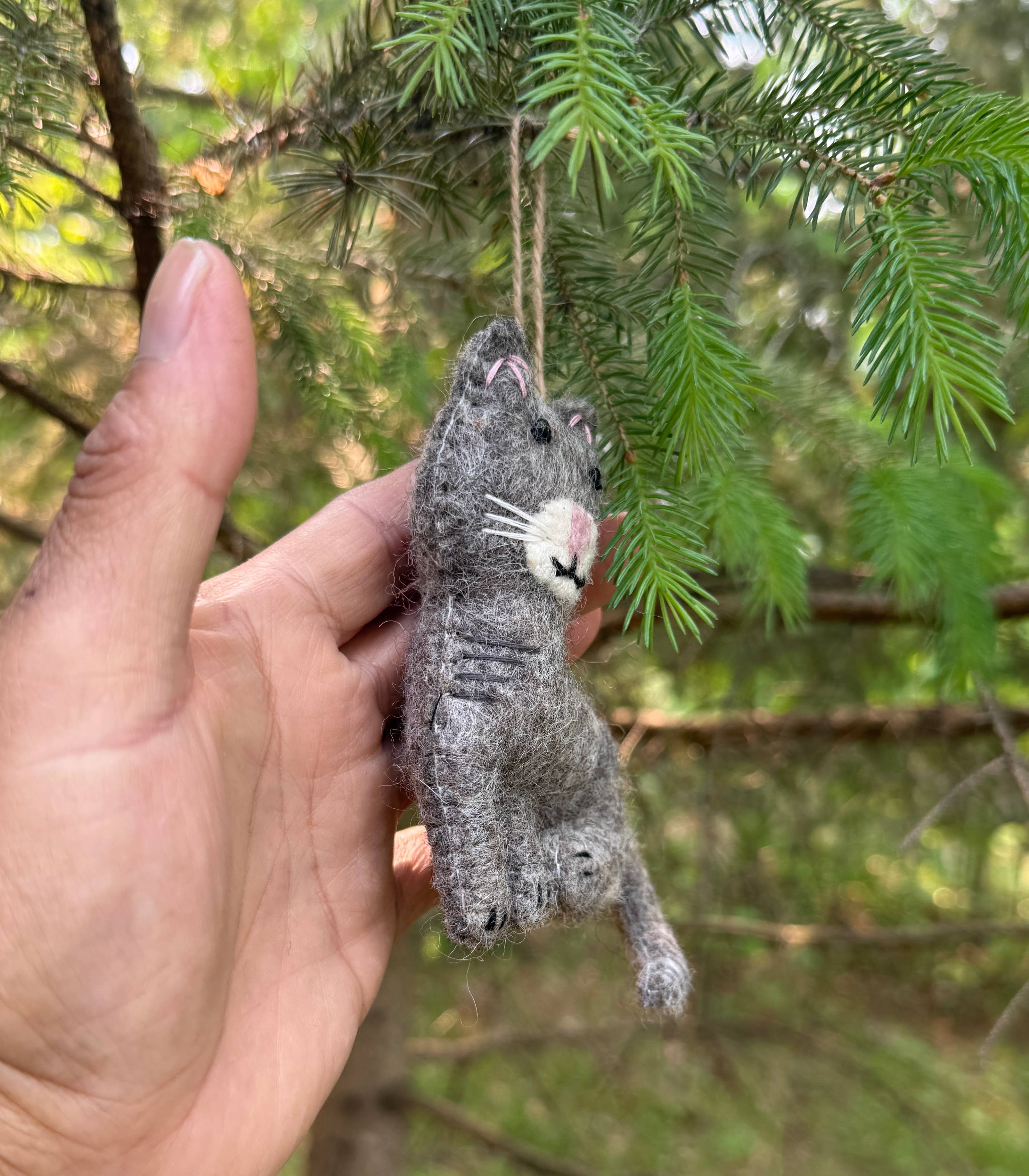 Lungta Imports - Wholesale Ornament -  Hand-Felted Farm Animals Christmas Ornaments – Fair Trade 13